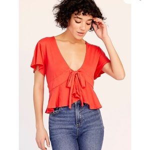 NWT Free People Knot Me Tee